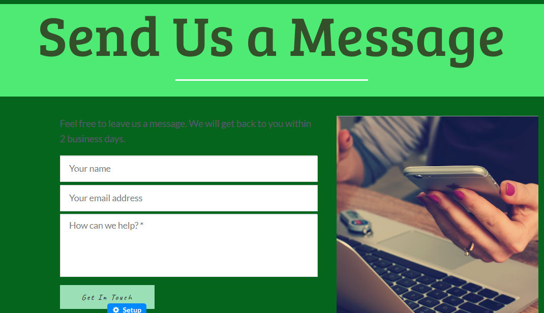 please send us your contact details